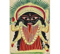 Kalighat Kolkata Calcutta West Bengal India Kali Unframed Wall Art Print Poster Home Decor Premium