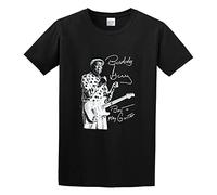 KALIKADUO Buddy Guy Two Fisted Born to Play Guitar Sc-Ca Tour Unisex 100% Cotton Short-Sleeve T-Shirts Black XL