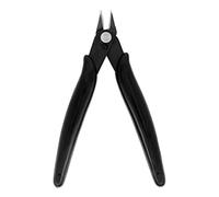 Kalim 5’’ Mini Wire Cutter, Precision Flush Cutter, Strong and Sharp Side Cutting Pliers with an Opening Spring, Ideal for Ultra-fine Cutting Needs (Black Handle)
