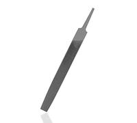 KALIM Flat Medium Cut File, Double Cut Teeth, 6'' Length, Made of High Carbon Steel, Hand File Without Handle Suitable for Wood, Metal, Sharpening, etc.