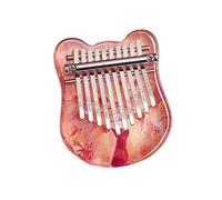Kalimba 17 Key 10-key Kalimba Mini Music Keyboard Acrylic Transparent Kalimba Professional Finger Piano(D)