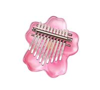 Kalimba 17 Key 10 Keys Kalimba Mini Musical Keyboard Acrylic Transparent Kalimba Instrument Blossoms Kalimbas Piano(C)