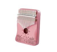 Kalimba 17 Key 17-key Pink Kalimba Mahogany Solid Wood Thumb Piano 17-key Instrument Finger Piano(A)