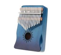 Kalimba 17 Key 17-key Solid Wood Kalimba Thumb Piano Professional Glossy Mahogany With Hand Guard Musical Instrument(A)