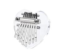 Kalimba 17 Key Acrylic Thumb Piano 8 Key Transparent Kalimba Mini Finger Keyboard Musical Instrument For Adults Beginners(A)