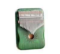 Kalimba 17 Key Kalimba 21 Keys All-wood Maple 17 Keys Kalimba With Sound Holes Beginner Instrument(21Green)