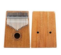 Kalimba 17-Key Mahogany Kalimba Thumb Piano With Built-in EVA High-performance Protective Box Hammer And Learning Instructions(Style 2)