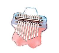 Kalimba 17 Key Mini Kalimba 10-key Acrylic Thumb Piano Finger Piano Keyboard Instrument(A)