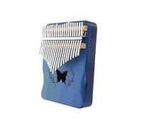 Kalimba 17 Key Piano 21 Notes Thumb Portable Finger Blue Wooden Square Key Hand Kalimbac