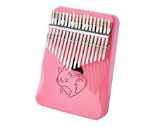 Kalimba 17 Key Pink Thumb Piano 17 Keys Kalimba Wooden Double Finger Keyboard Piano Mini Kalimbas Musical Instruments(B)