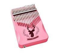 Kalimba 17 Key Pink Thumb Piano 17 Keys Kalimba Wooden Double Finger Keyboard Piano Mini Kalimbas Musical Instruments(A1)
