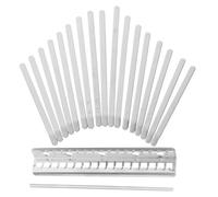 Kalimba 17 Key Steel Thumb Piano Keys Replacement Set | Silver Finish, DIY Instrument Parts, Flexible Old Worn Notes, Chamfered Surface