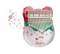 Kalimba 17 Key Thumb Piano, Portable Acrylic Finger Piano with Instruction, Carrying Bag, Tune Hammer and Colorful Note Stickers, Gift for Kids & Adults on Christmas & Thanksgiving