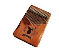 Kalimba 17 Keys Kalimba Mahogany Thumb Piano Mbira Body Musical Instrument With Tuning Hammer Learning Book(Style 1)