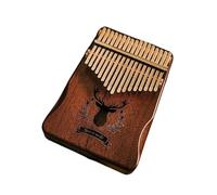 Kalimba 17 Keys Kalimba Mahogany Thumb Piano Mbira Body Musical Instrument With Tuning Hammer Learning Book(Style 2)