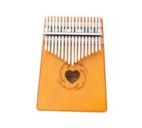 Kalimba 17 Keys Kalimba Professional Thumb Piano Spruce Wood Finger Piano Portable Keyboard Instrument(Brown,K)