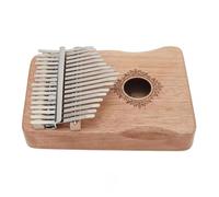 Kalimba 17 Keys Kalimba Thumb Piano Mahogany With Hand Guard Blue/Wood/Retro Color Instrument(C)