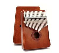 Kalimba 17 Keys Kalimba Thumb Piano Wooden Body Portable Finger Piano Learning Book Musical Instrument For Music Lovers(Logs)