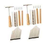 Kalimba 17 Keys Replacement Kit Metal Thumb Piano DIY Accessories 2 Sets with Installation Tools and Tuning Hammer for Kalimba Repair