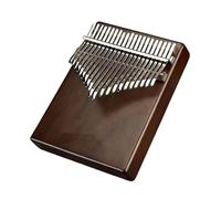 Kalimba 21 key/17 key walnut professional portable cute musical instrument beginner thumb piano chromatic scale (Size : 17)