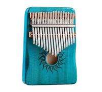 Kalimba 21 Keys Wood Maple 17 Keys Hollow Kalimba For Kids Gift Thumb Piano For Beginner Musical Instrument(Blue 17 keys)