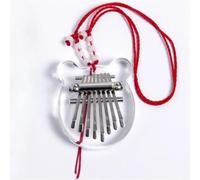 Kalimba 8 Keys Mini Kalimba Transparent Thumb Piano With Lanyard Finger Piano Musical Instrument For Beginners(Style 1)