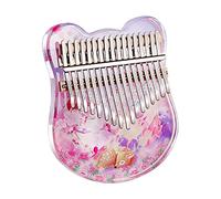 Kalimba Acrylic Thumb Piano Portable 17/21 Keys Kalimba For Adult & Beginners Finger Piano With Tuning Hammer
