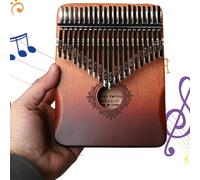 Kalimba for Kids 21 Key Wooden Kalimba Thumb Piano Tuned Handheld Finger Thumb Piano with Carving Portable for Kids, Adults, Beginners, Flower