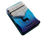 Kalimba Instrument 17 Kalimba Musical Instrument For Beginners With Finger Deflections Gradually Turning Green(17)