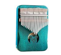 Kalimba Instrument 21 Key Mahogany Kalimba 17 Thumb Piano Portable For Beginners(Blue 21 key)