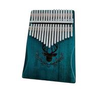Kalimba Instrument Acacia Wood Kalimba Thumb Piano 17note Finger Two Instrument(Blue)