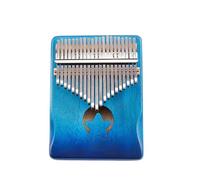Kalimba Instrument Kalimba Creative Musical Instrument Thumb Piano 21 17 Notes Wooden(Star gradient blue 21 notes+cotton bag)