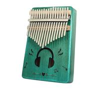 Kalimba Instrument Kalimba Thumb Piano Instrument Mahogany Blue(1)