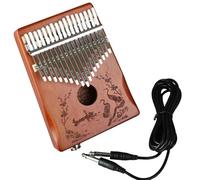 Kalimba Instrument Playing Style 21note Manual Tuning 17key Kalimba Can Be Connected To Speakers(17key audio Retro)