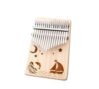 Kalimba Instrument Portable Beginner Musical Instrument Kalimba 17 Note Single Board Thumb Piano(11)