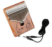 Kalimba Instrument Thumb Piano Finger Electric Box Playing Style 21 Tone Manual Tuning 17 Key Kalimba(21key audio Retro)