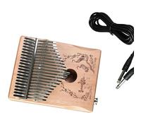 Kalimba Instrument Thumb Piano Finger Playing Style 21 Note Manual Tuning 17 Key Kalimba Can Be Connected To The Speaker(21key audio varnish)