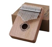 Kalimba Kalimba 17 Keys Thumb Piano Wood Mahogany Mbira Body With Kalimba Bag Creative Music Box Finger Piano(Style 4)