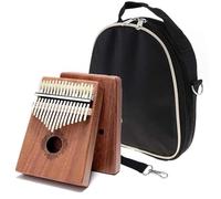 Kalimba Kalimba 17 Keys Thumb Piano Wood Mahogany Mbira Body With Kalimba Bag Creative Music Box Finger Piano(Style 1)