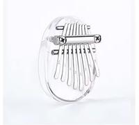 Kalimba Mini Kalimba 8 Keys Exquisite Thumb Piano Music Instrument Portable Finger Piano Gift For Beginner Music Box(Oval)
