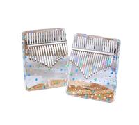 Kalimba Musical Instrument Kalimba 17 21 Keys Transparent Acrylic Thumb Piano Professional Small Keyboard Instrument For Beginners(A21)