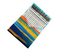 Kalimba Piano 17 Keys Kalimba Colour Wooden Portable Finger Piano For Beginners Professional Painted Instrument (Color : 04)