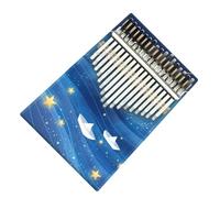 Kalimba Piano 17 Keys Kalimba Colour Wooden Portable Finger Piano For Beginners Professional Painted Instrument (Color : 06)