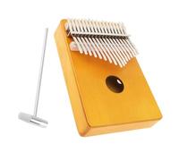 Kalimba Piano 17 Keys Thumb Piano Finger Piano Kalimba Single Board Pine Wood Keyboard Instrument With Tuning Hammer