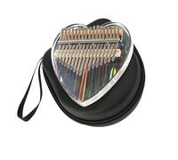 Kalimba Piano 17 Keys Thumb Piano Transparent Kalimba Kits Musical Instrument Mini Cute Finger With Tune Hammer (Color : 02)