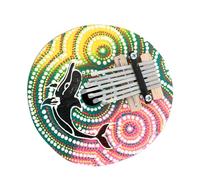Kalimba Piano 7 Tone Thumb Piano Kalimba Painted Colorful Portable Finger Piano For Adults Beginners