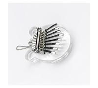 Kalimba Piano Mini 8 Keys Tones Kalimba Thumb Finger Piano Acrylic Beginner Musical Instrument With Tune Hammer (Color : 03)