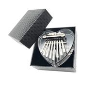 Kalimba Piano Mini 8 Keys Tones Kalimba Thumb Finger Piano Acrylic Beginner Musical Instrument With Tune Hammer (Color : 02)