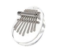 Kalimba Piano Mini 8 Keys Tones Kalimba Thumb Finger Piano Acrylic Beginner Musical Instrument With Tune Hammer (Color : 01)