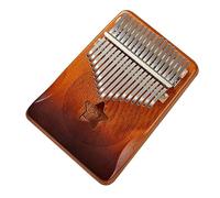 Kalimba Piano Solid Wood Veneer Kalimba 17 Key Thumb Piano Mahogany Kalimba Finger Piano Beginners Instrument (Color : 04)